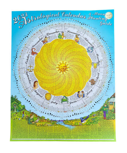 2023 Astrological Calendar and Moon Planting Guide Mudbrick Herb Cottage